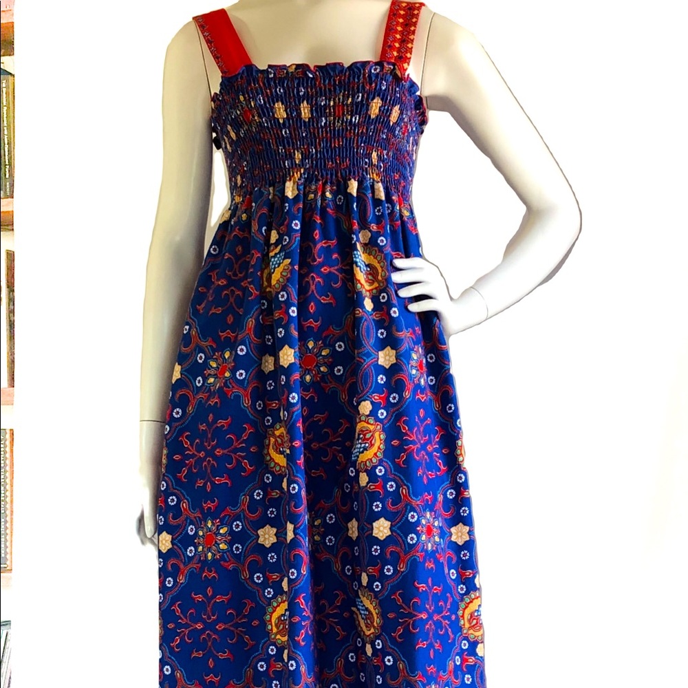 ✌️Vintage Boho Maxi Sundress